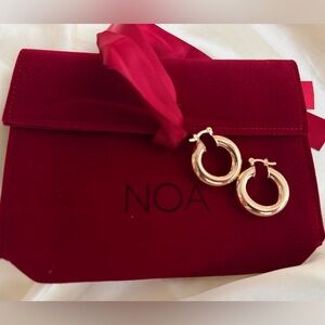 NWT NOA Jewels Selena Hoops 1”